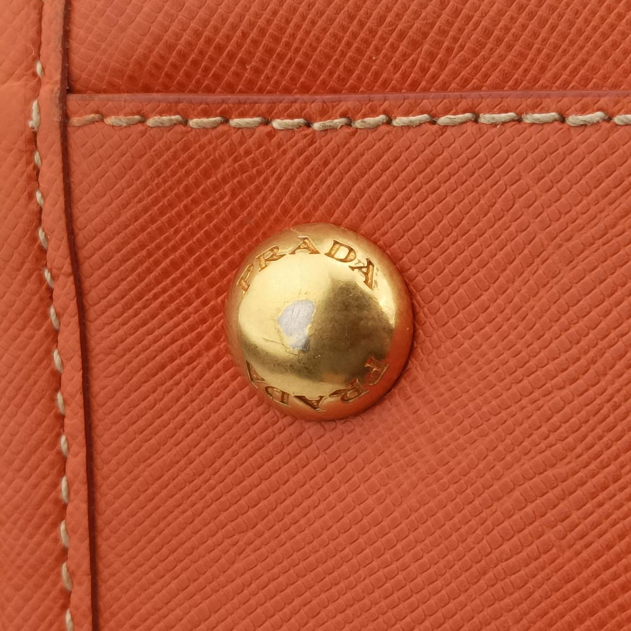 logo jacquard Orange×beige Fabric × SAFFIANO Leather 194ロゴジャガード オレンジ×ベージュ ファブリック×サフィアーノレザー 194