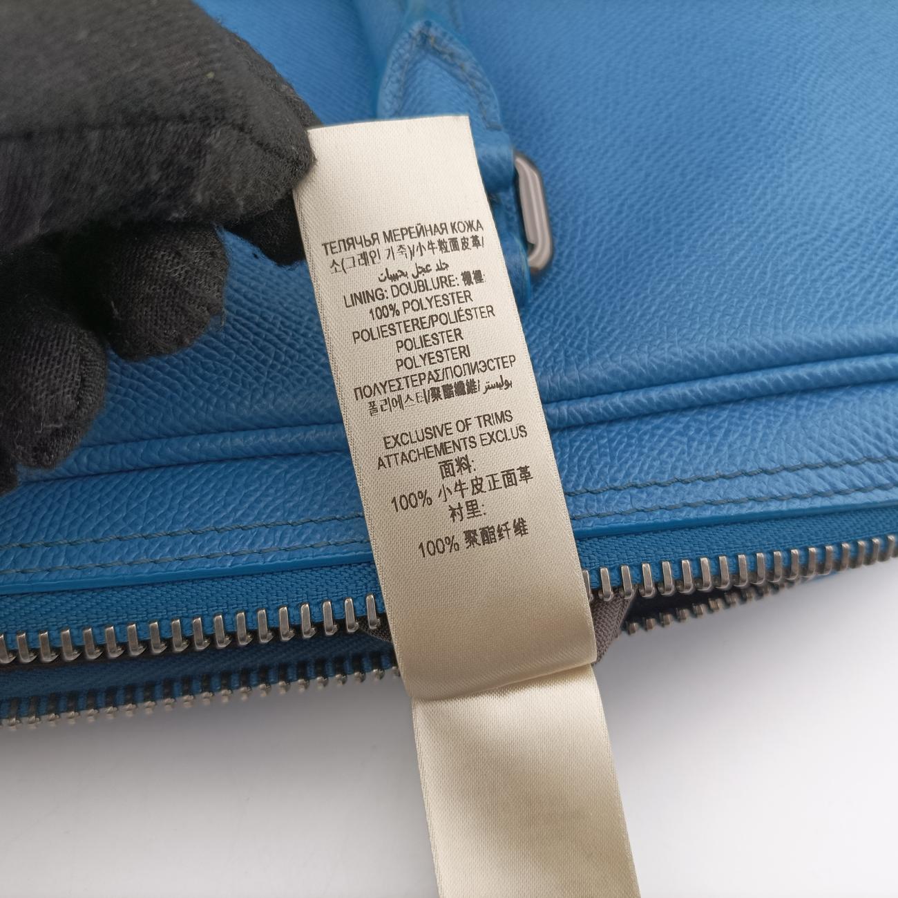 Briefcase Blue leather ROSCPAS1ALB 3956743/65Bブリーフケース ブルー レザー ROSCPAS1ALB 3956743/65B