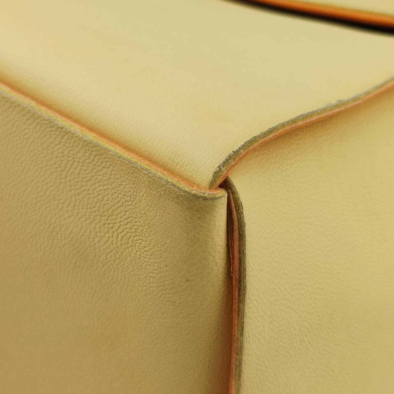 THE ARCO Tote Yellow lambskin B09940971Pスモールザ アルコトート イエロー ラムスキン B09940971P