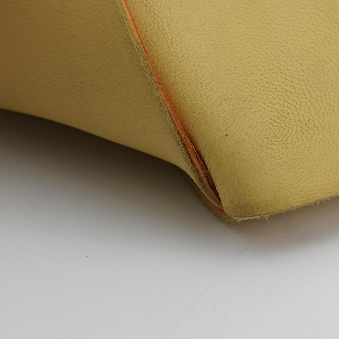 THE ARCO Tote Yellow lambskin B09940971Pスモールザ アルコトート イエロー ラムスキン B09940971P