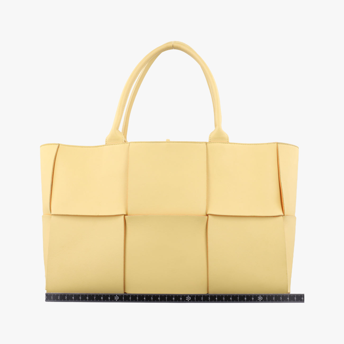 THE ARCO Tote Yellow lambskin B09940971Pスモールザ アルコトート イエロー ラムスキン B09940971P