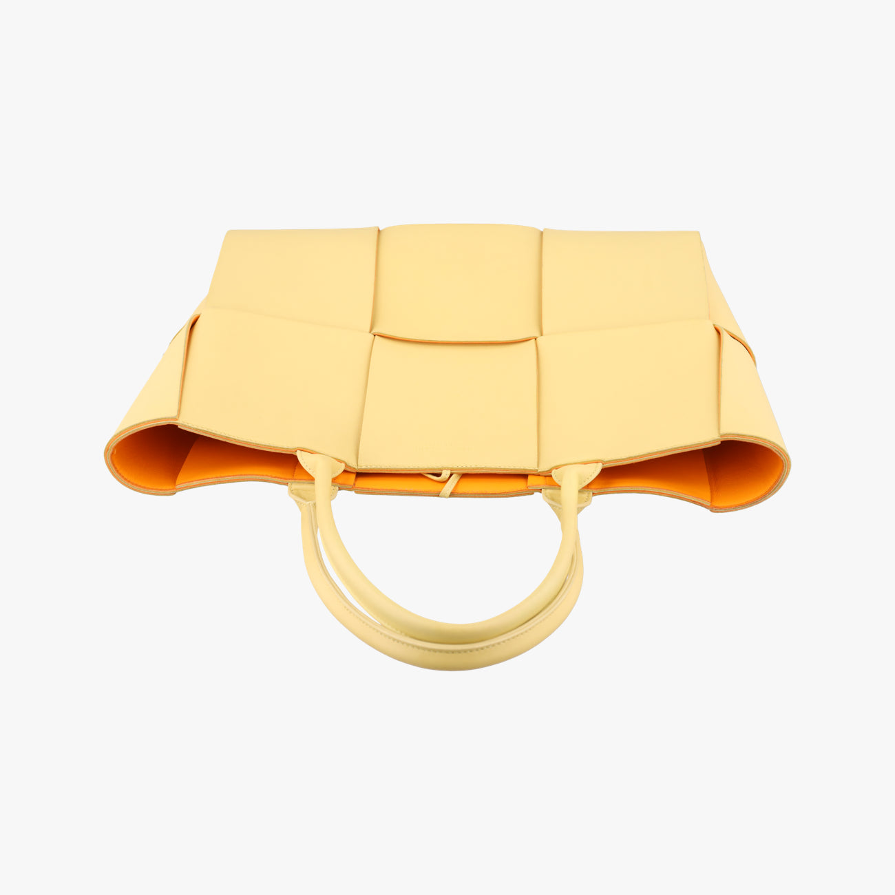 THE ARCO Tote Yellow lambskin B09940971Pスモールザ アルコトート イエロー ラムスキン B09940971P