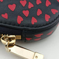 Phone Holder Heart Navy×Red Leather 43-MA-0231フォンホルダー スマホケース ハート ネイビー×レッド レザー 43-MA-0231
