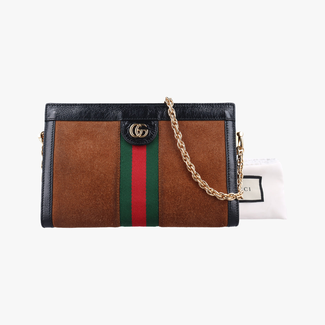 Ophidia Brown×black Suede x leather 503877 B025934574オフィディア ブラウン×ブラック スエード×レザー 503877 B025934574