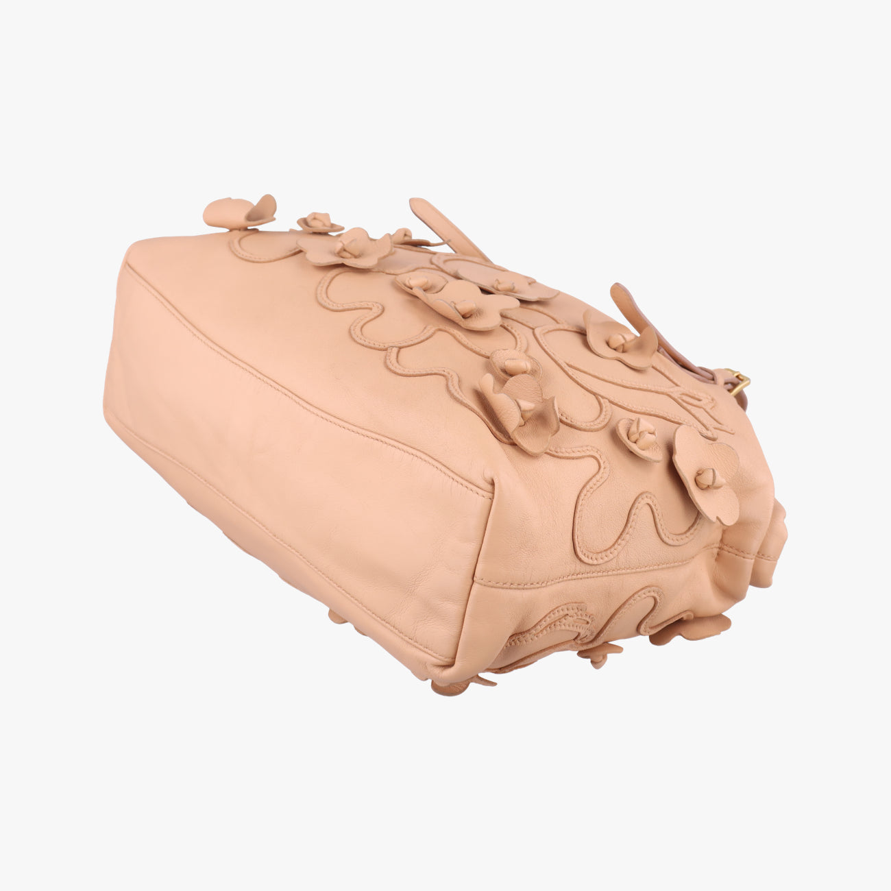 floral embellishments Pink leather 104フローラル エンベリッシュメント ピンク レザー 104