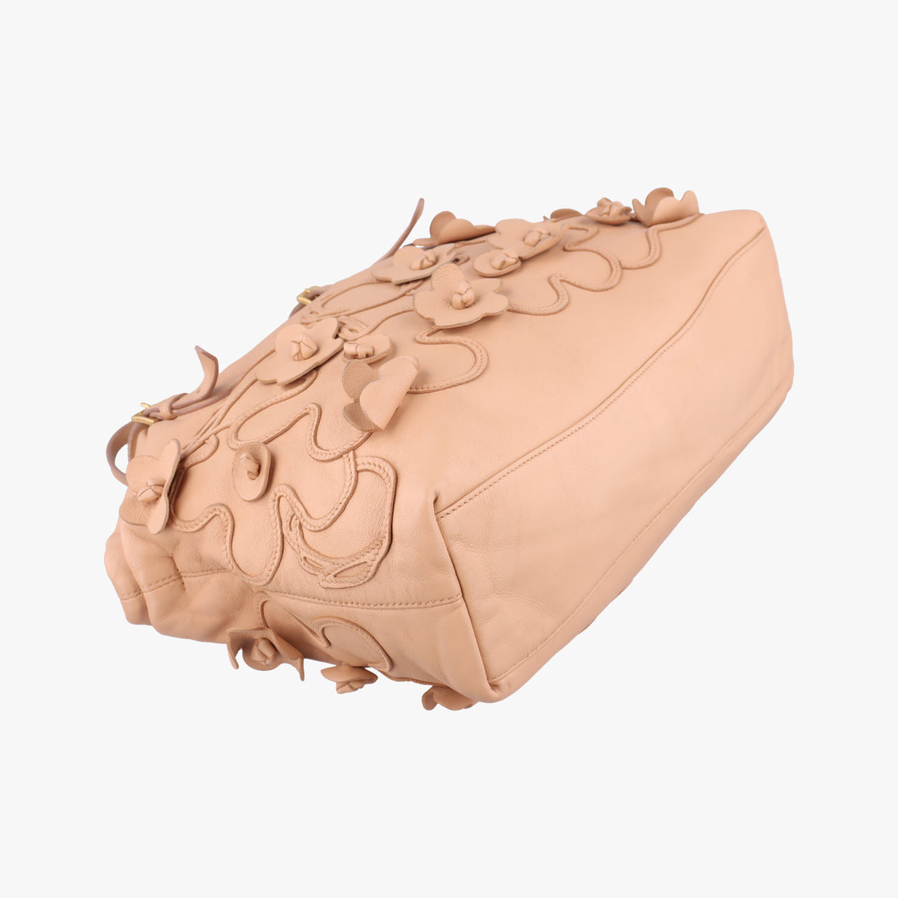 floral embellishments Pink leather 104フローラル エンベリッシュメント ピンク レザー 104