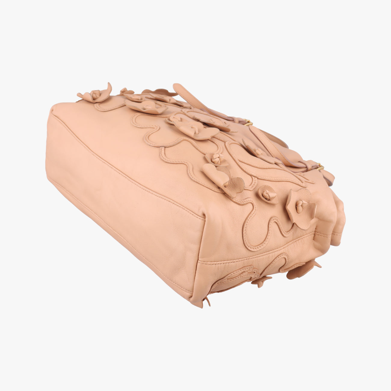 floral embellishments Pink leather 104フローラル エンベリッシュメント ピンク レザー 104