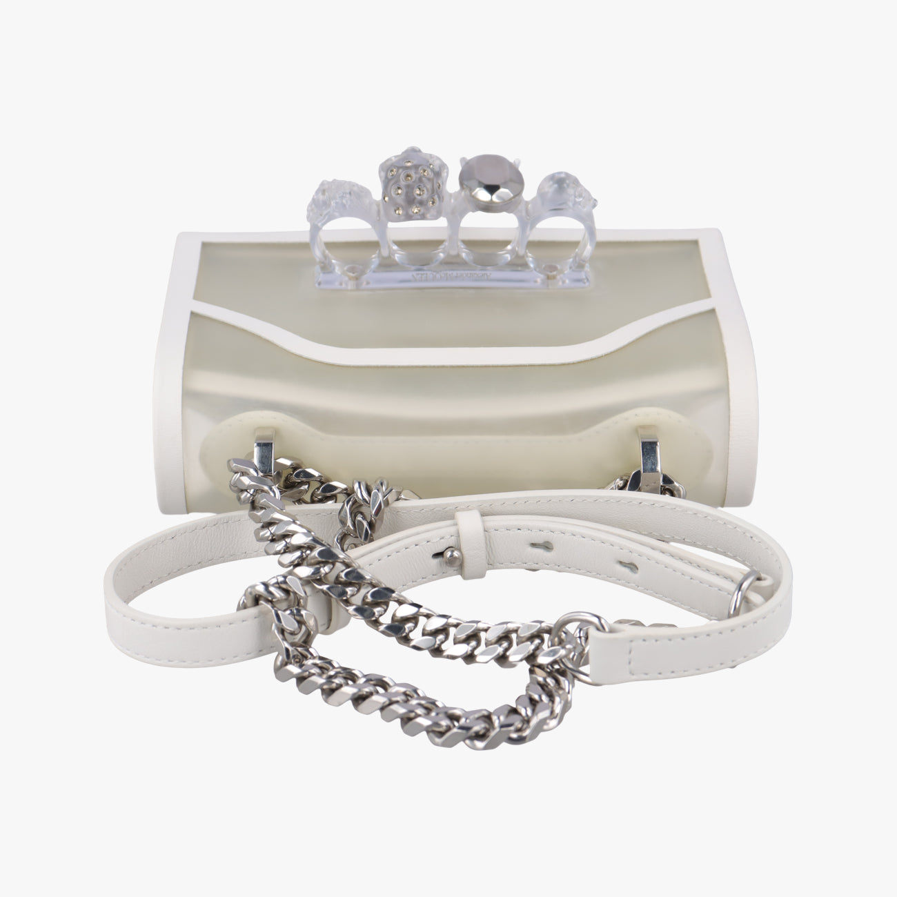 Mini Jeweled Satchel Clear PVC ミニジュエルドサッチェル クリア PVC 