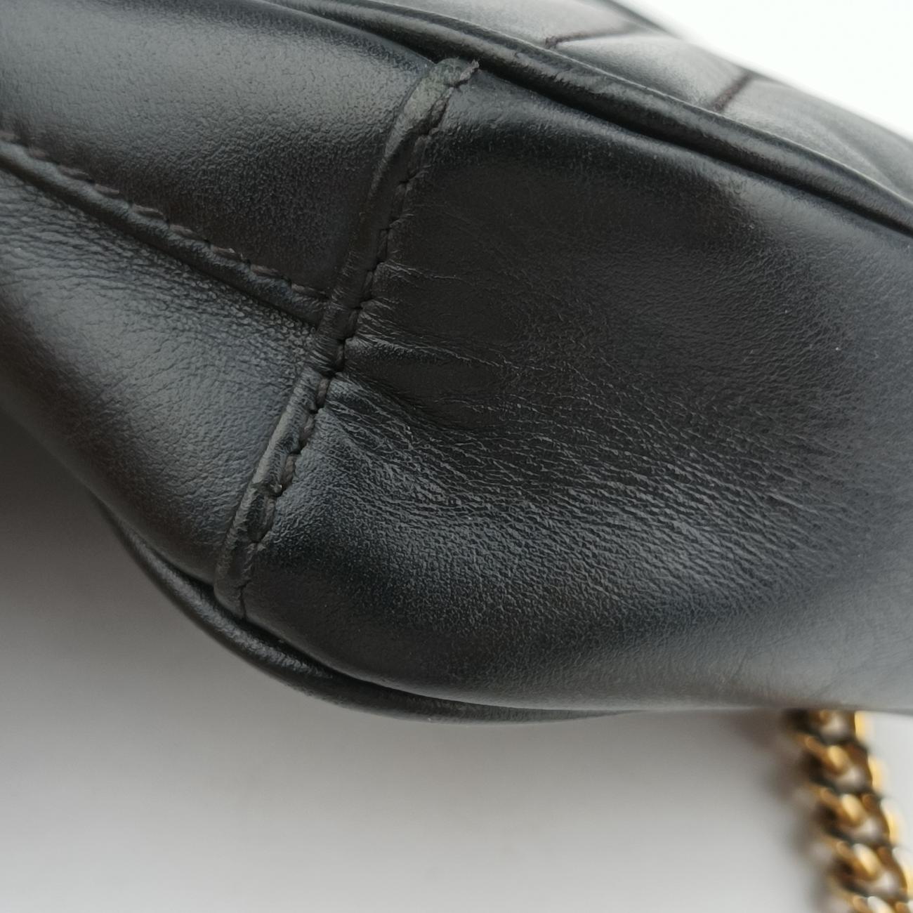 GG Marmont Black Leather 598597 GGマーモント ブラック レザー 598597 