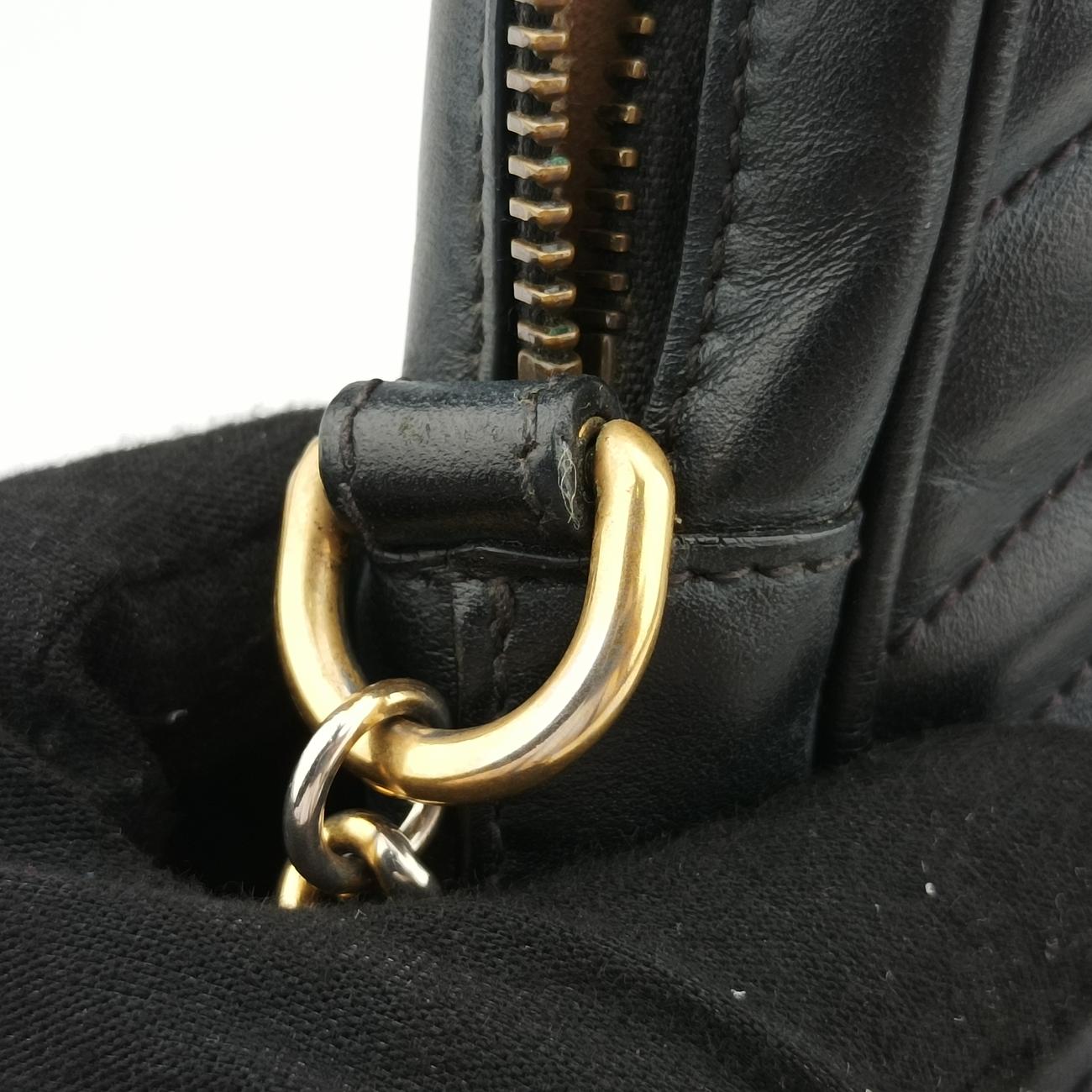 GG Marmont Black Leather 598597 GGマーモント ブラック レザー 598597 