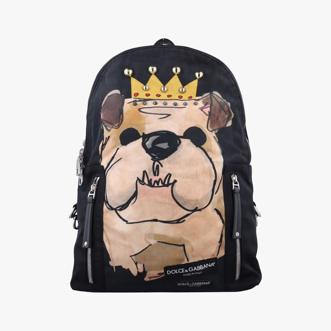 Dog  print Black×Multicolour Nylon ドッグプリント ブラック×マルチカラー ナイロン 