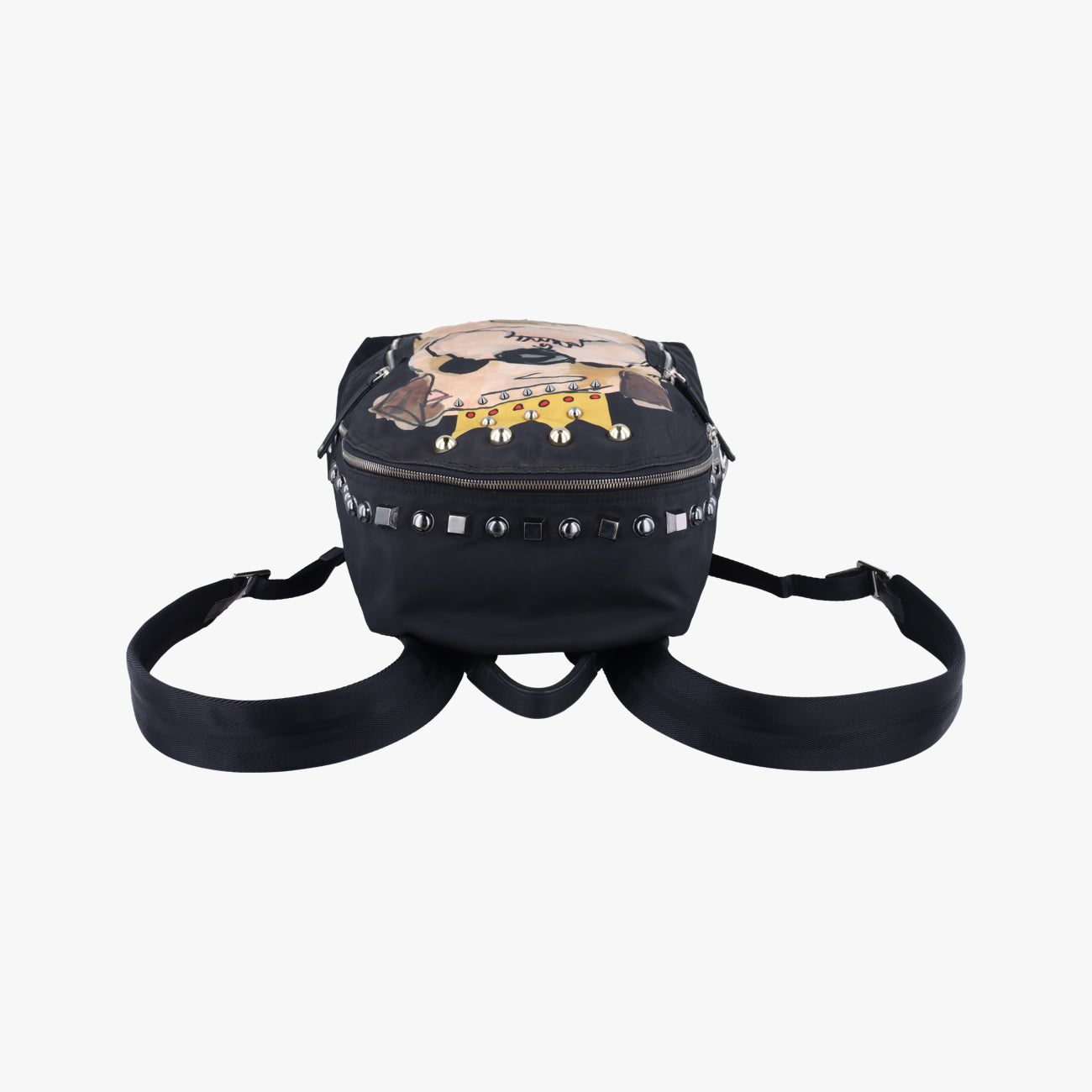 Dog  print Black×Multicolour Nylon ドッグプリント ブラック×マルチカラー ナイロン 