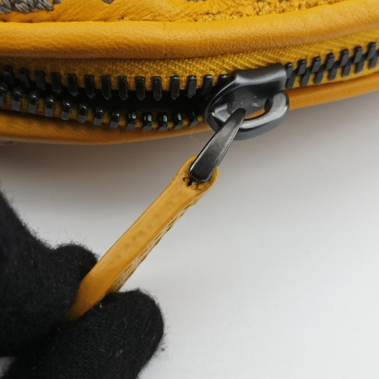 Intrecciato yellow×Multicolour lambskin B07546004Vイントレチャート イエロー×マルチカラー ラムスキン B07546004V