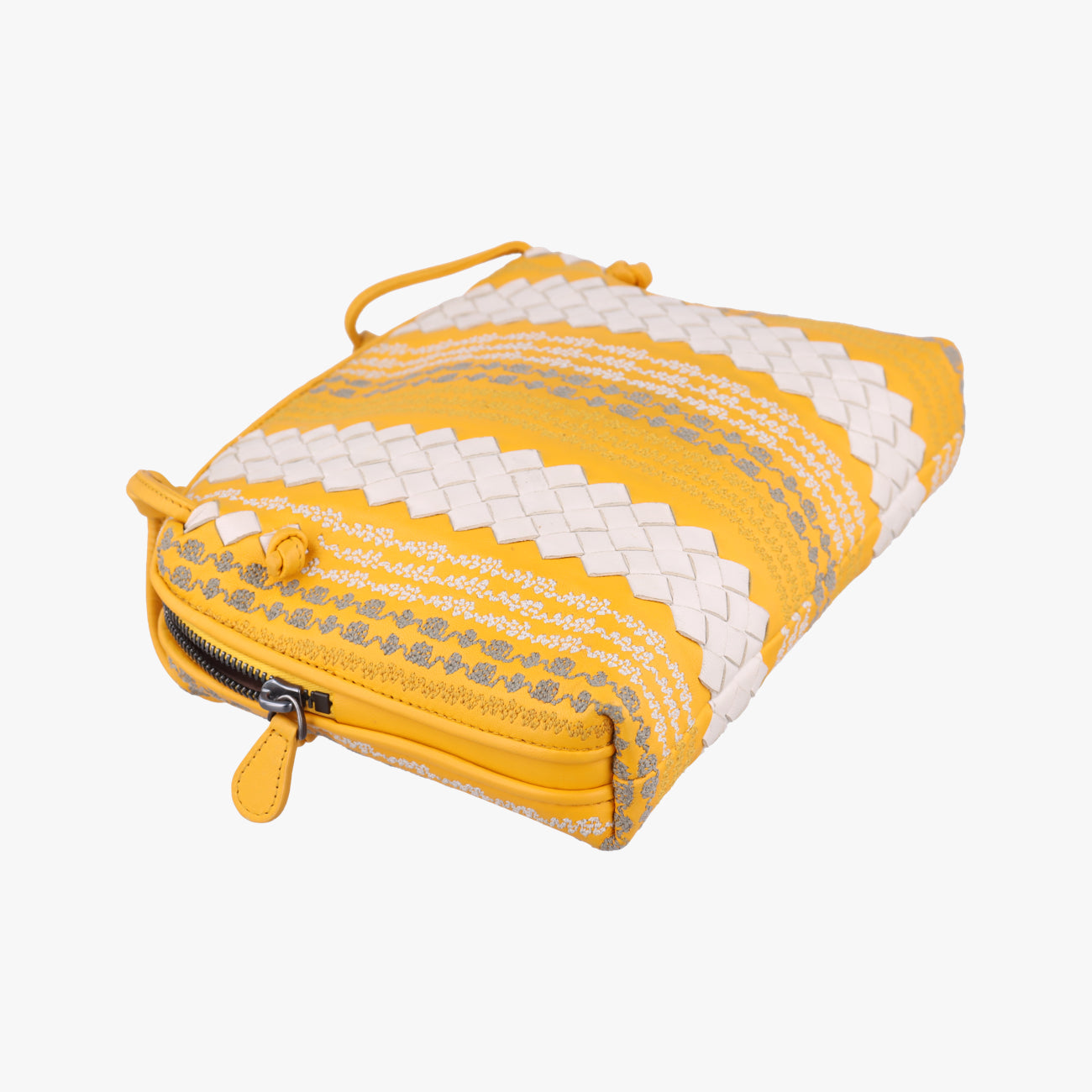 Intrecciato yellow×Multicolour lambskin B07546004Vイントレチャート イエロー×マルチカラー ラムスキン B07546004V