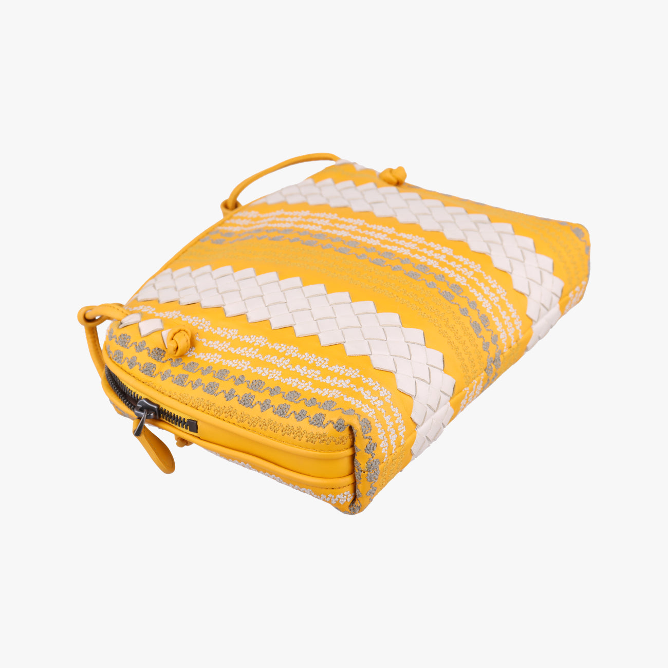 Intrecciato yellow×Multicolour lambskin B07546004Vイントレチャート イエロー×マルチカラー ラムスキン B07546004V