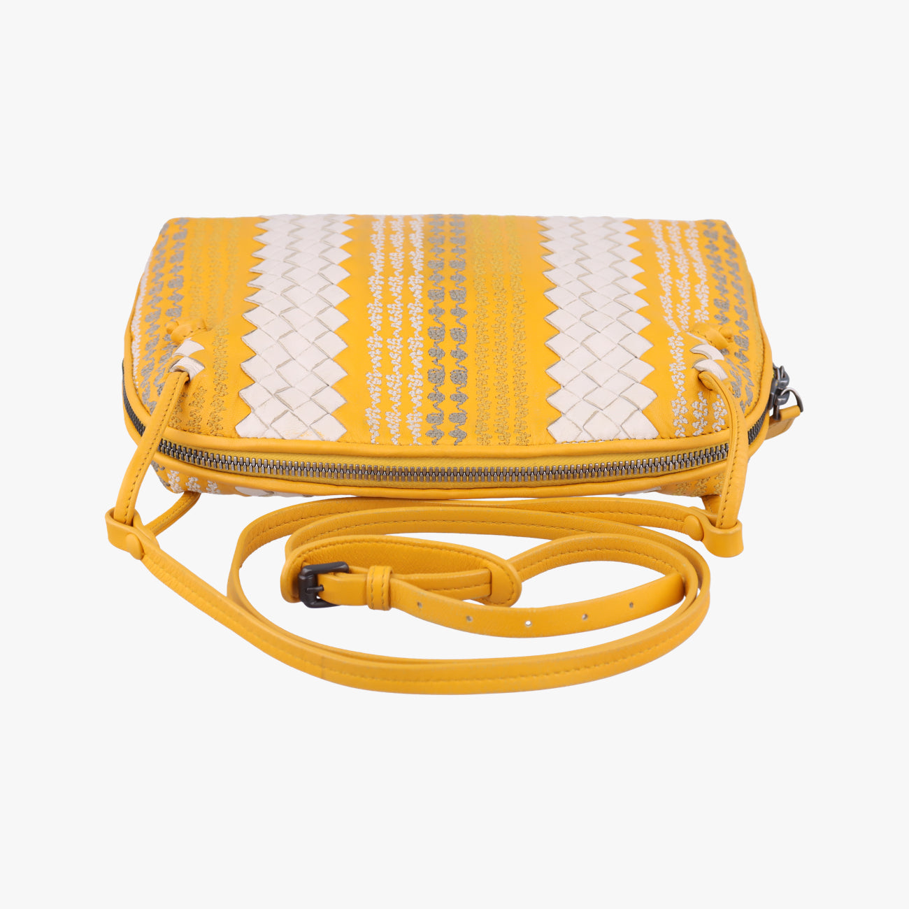 Intrecciato yellow×Multicolour lambskin B07546004Vイントレチャート イエロー×マルチカラー ラムスキン B07546004V