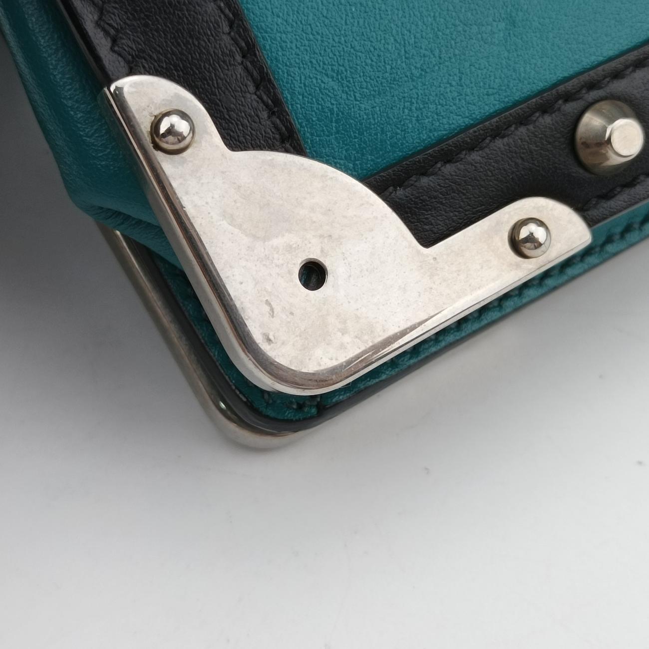 Cahier Green×Black Leather 1BH018 25カイエ グリーン×ブラック レザー 1BH018 25