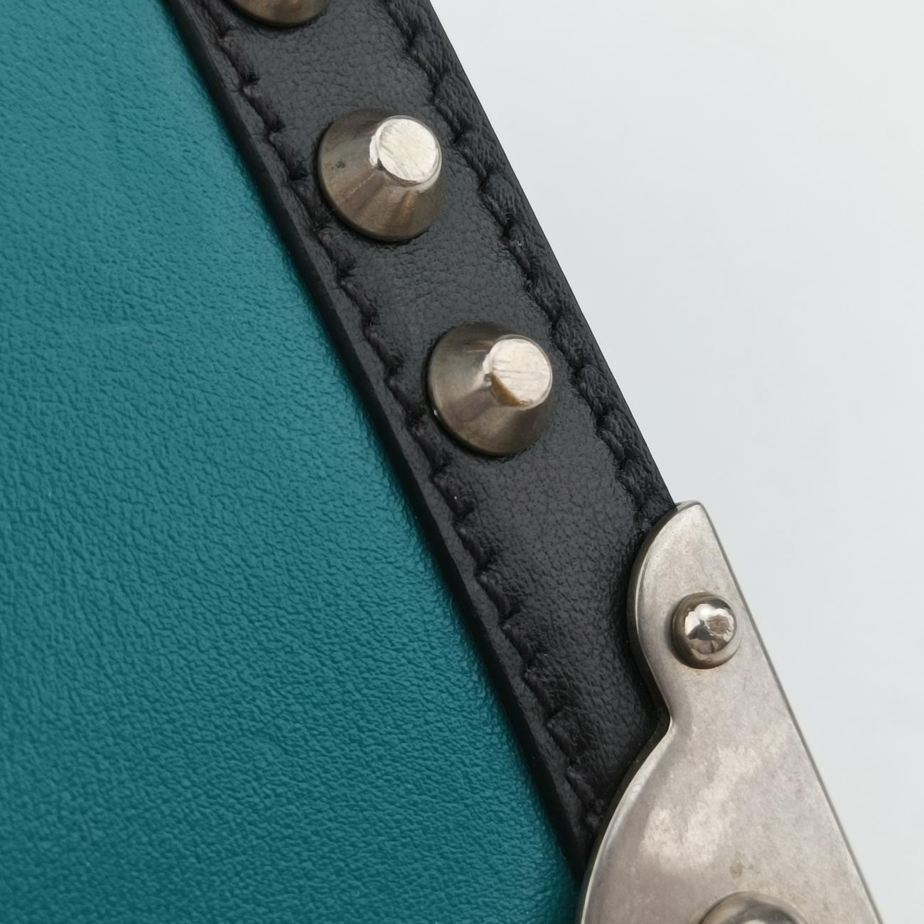 Cahier Green×Black Leather 1BH018 25カイエ グリーン×ブラック レザー 1BH018 25