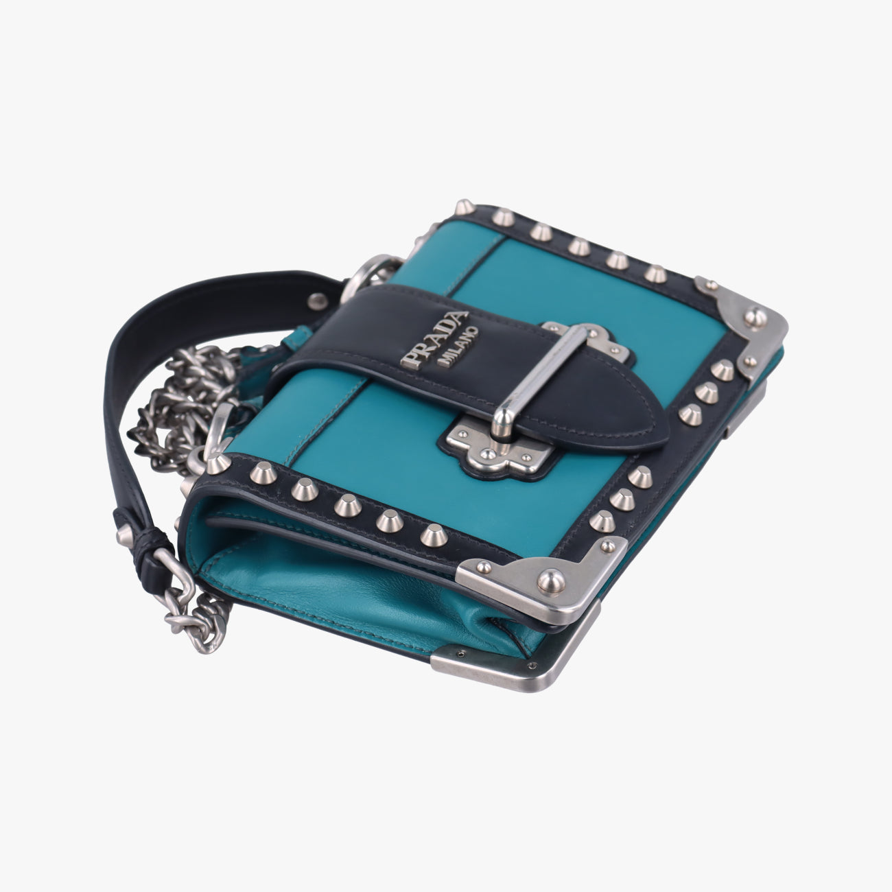 Cahier Green×Black Leather 1BH018 25カイエ グリーン×ブラック レザー 1BH018 25