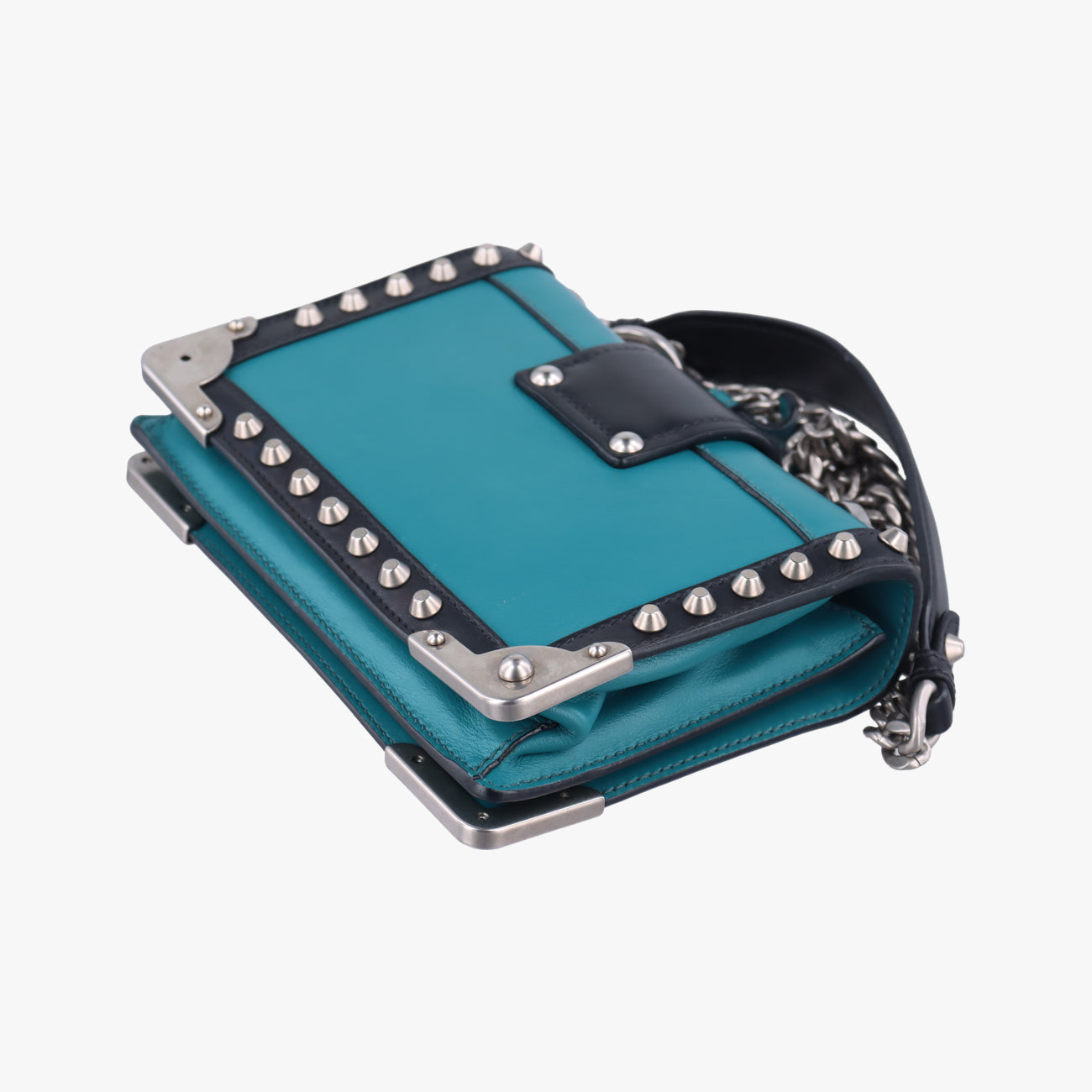 Cahier Green×Black Leather 1BH018 25カイエ グリーン×ブラック レザー 1BH018 25