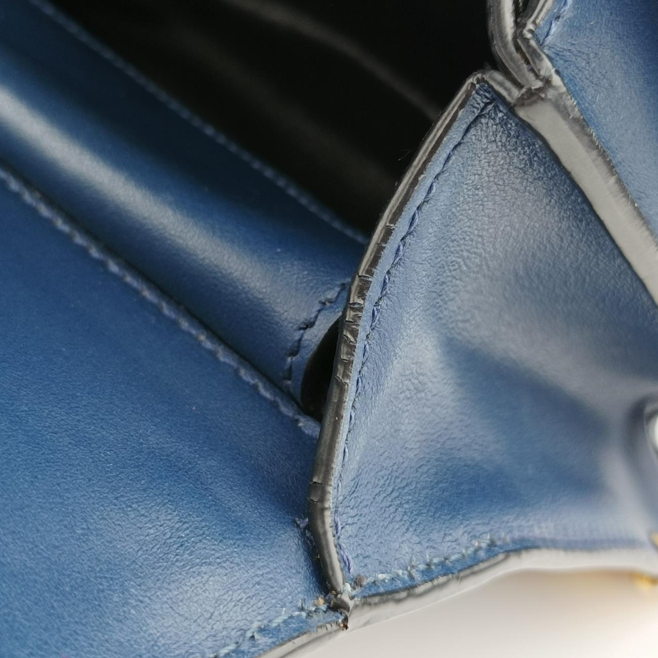 Cahier Blue×Black Leather 1BD045 25カイエ ブルー×ブラック レザー 1BD045 25