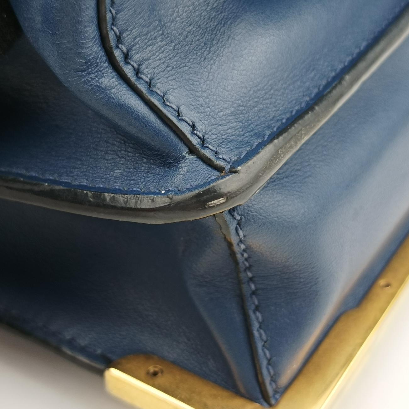 Cahier Blue×Black Leather 1BD045 25カイエ ブルー×ブラック レザー 1BD045 25