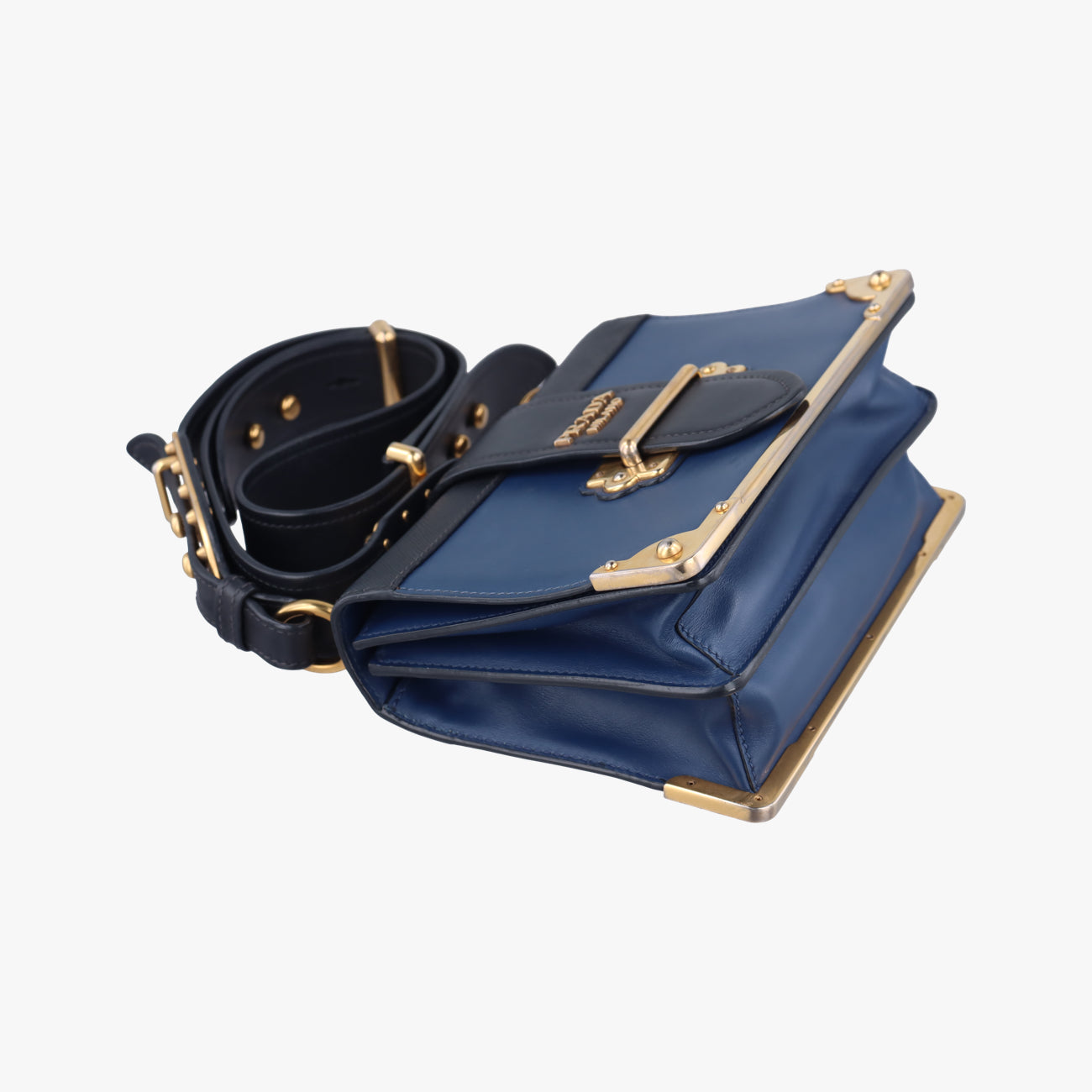 Cahier Blue×Black Leather 1BD045 25カイエ ブルー×ブラック レザー 1BD045 25