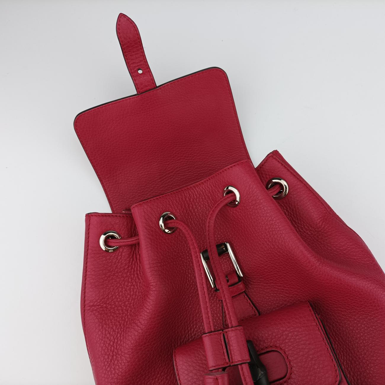 Bamboo fringe tassel Red Leather 387149 G018441605バンブー レッド レザー 387149 G018441605