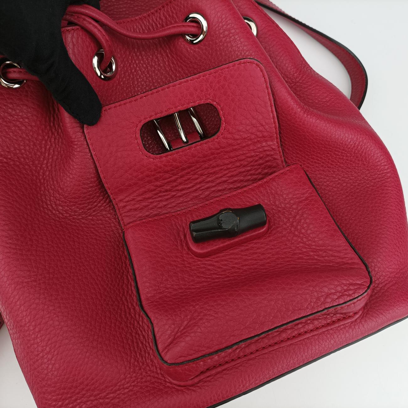 Bamboo fringe tassel Red Leather 387149 G018441605バンブー レッド レザー 387149 G018441605