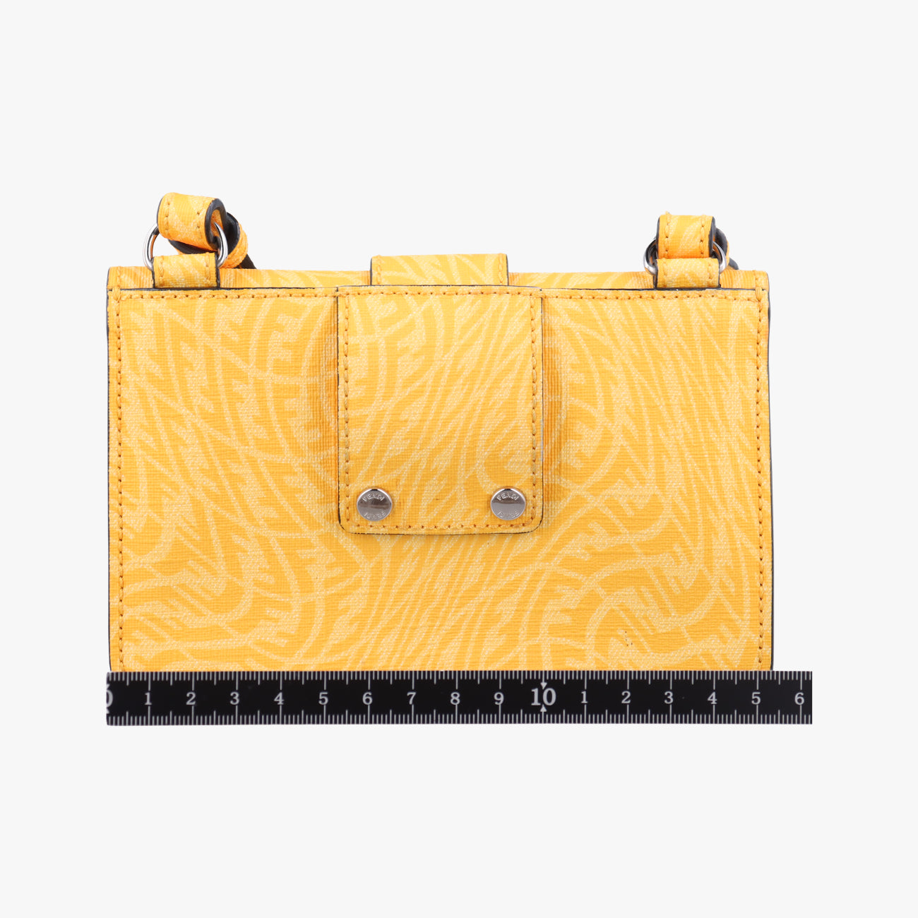 FF Logo Baguette slim Yellow Leather 7M0295 7M0295 AFSM 218-0501バゲット スリム イエロー レザー 7M0295 7M0295 AFSM 218-0501