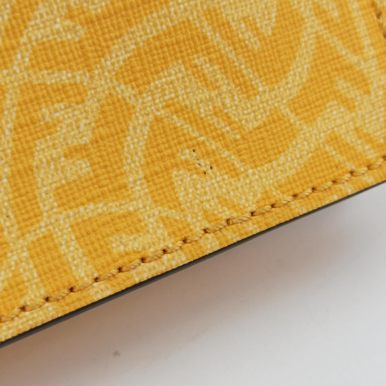 FF Logo Baguette slim Yellow Leather 7M0295 7M0295 AFSM 218-0501バゲット スリム イエロー レザー 7M0295 7M0295 AFSM 218-0501