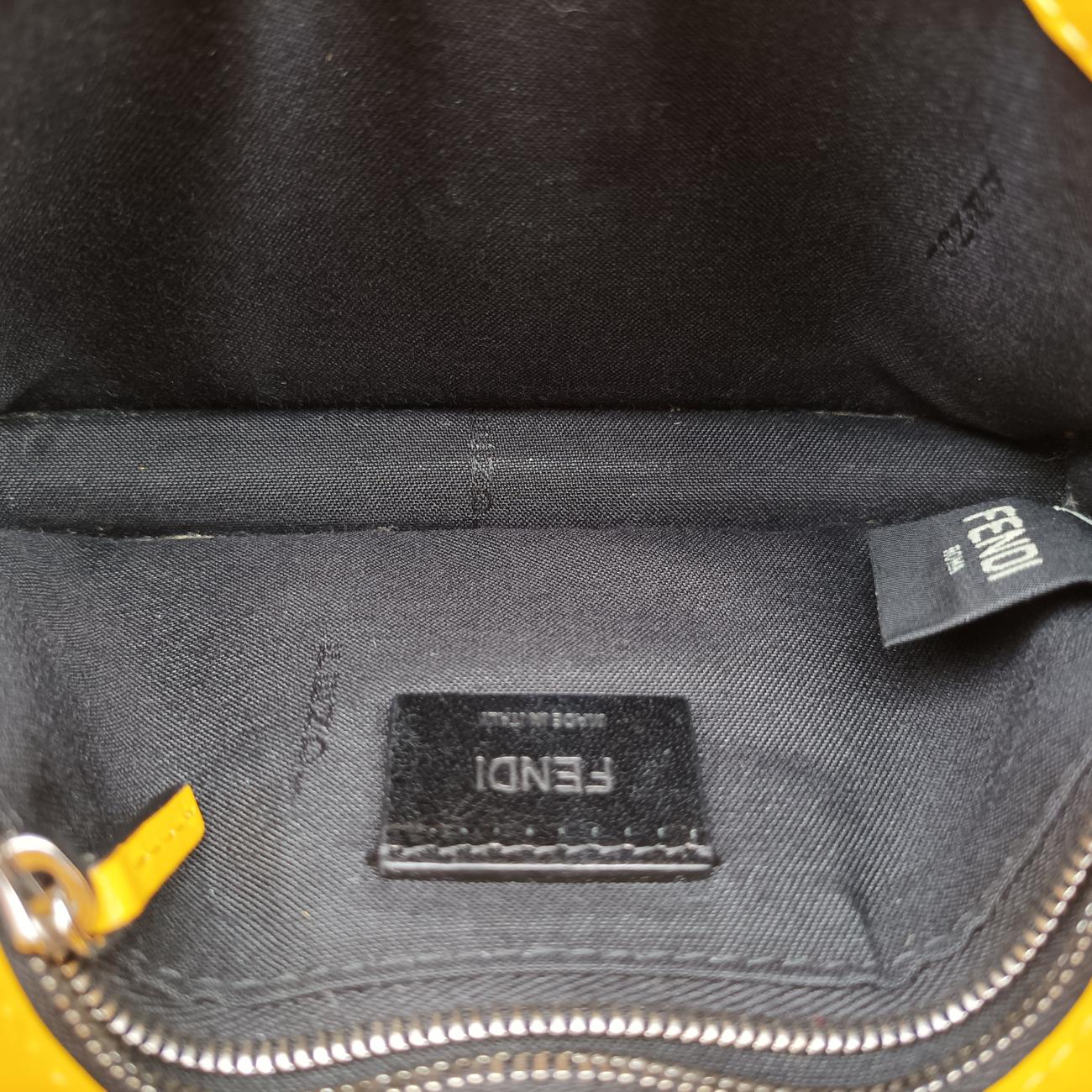 FF Logo Baguette slim Yellow Leather 7M0295 7M0295 AFSM 218-0501バゲット スリム イエロー レザー 7M0295 7M0295 AFSM 218-0501