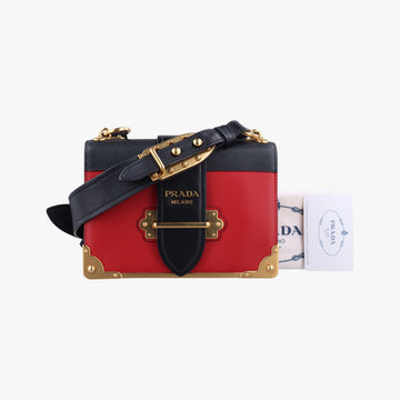 Cahier Red×black Leather 1BD045 25カイエ レッド×ブラック レザー 1BD045 25