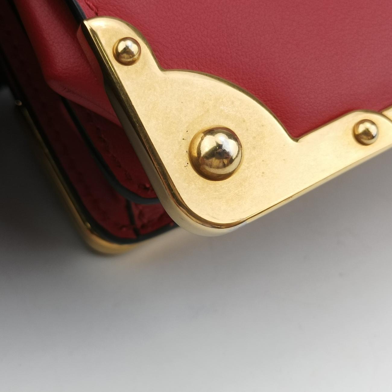 Cahier Red×black Leather 1BD045 25カイエ レッド×ブラック レザー 1BD045 25