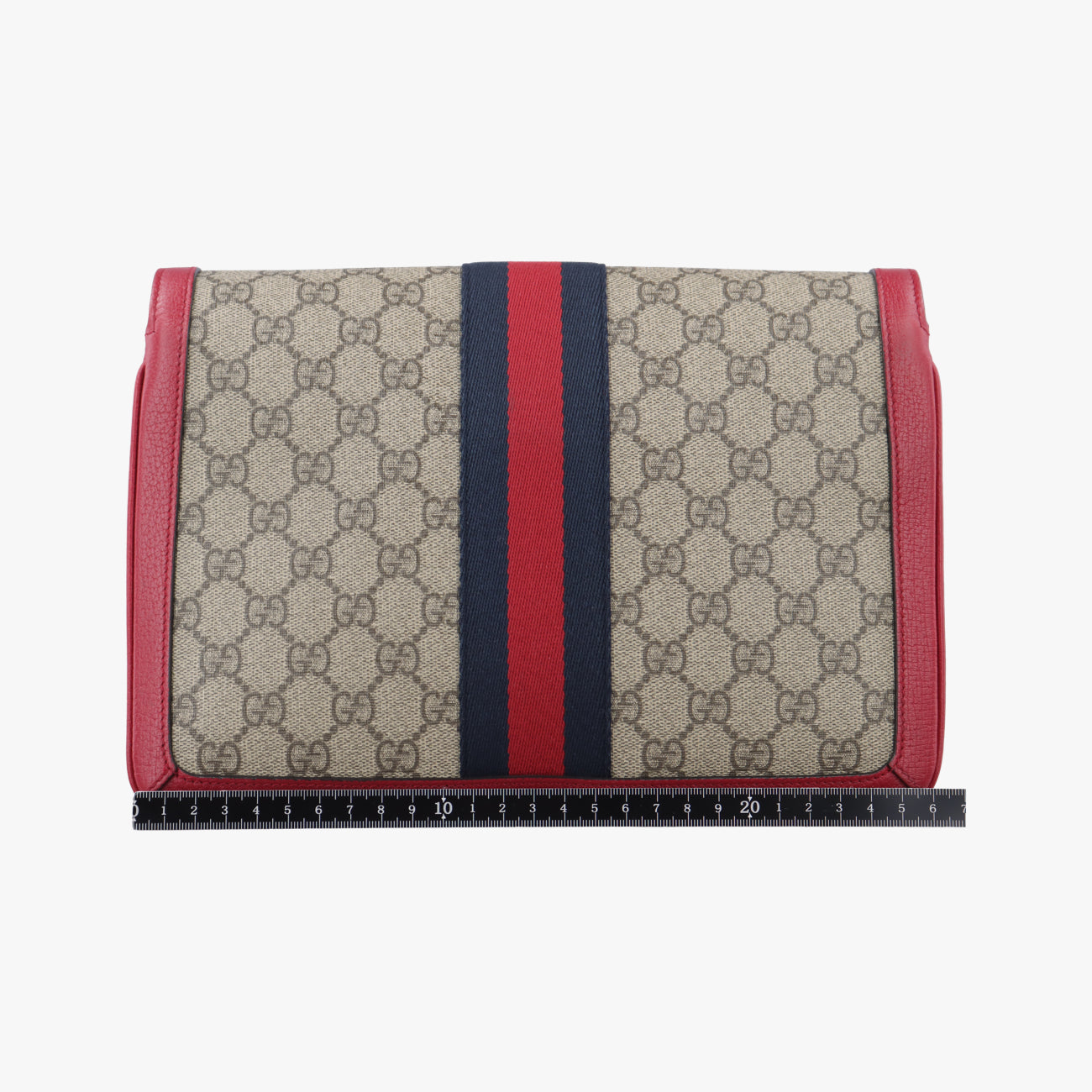 Queen Margaret Beige×Red×Multicolour PVC coated canvas×Leather 524356 I024818155クイーン マーガレット ベージュ×レッド×マルチカラー PVCコーティングキャンバス×レザー 524356 I024818155