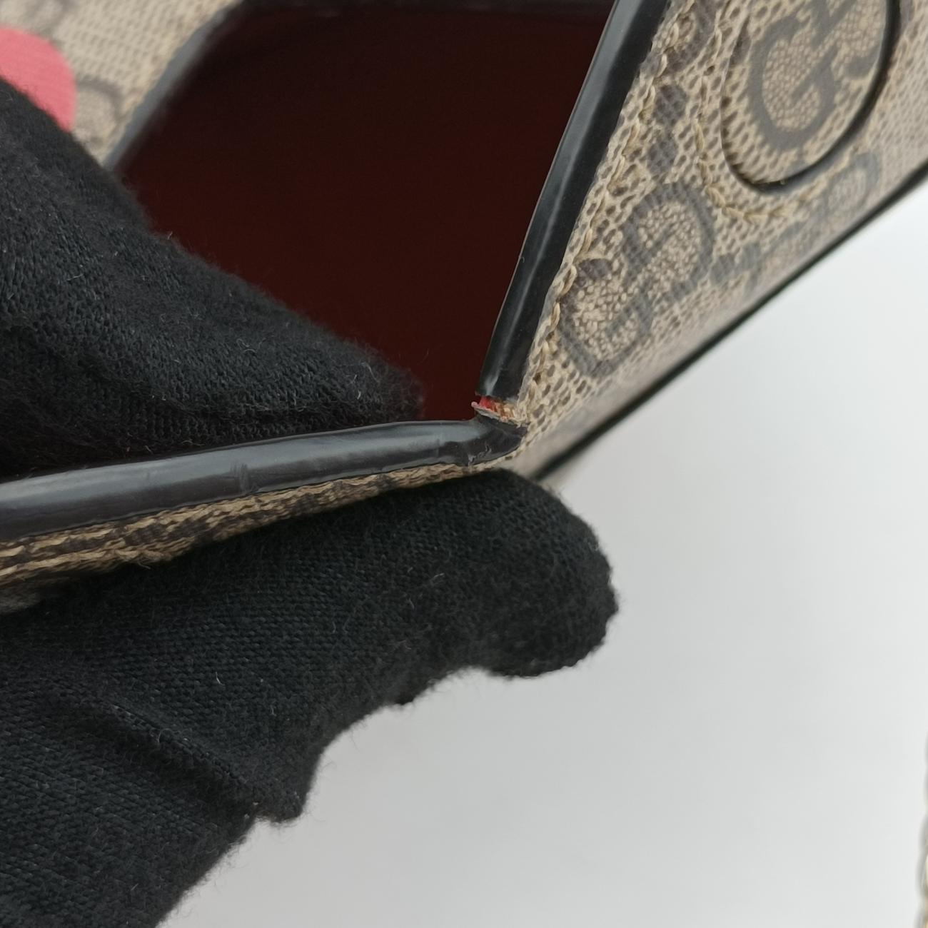 heart Brown×Red PVC coated canvas 678131 G036832647ハート ブラウン×レッド PVCコーティングキャンバス 678131 G036832647