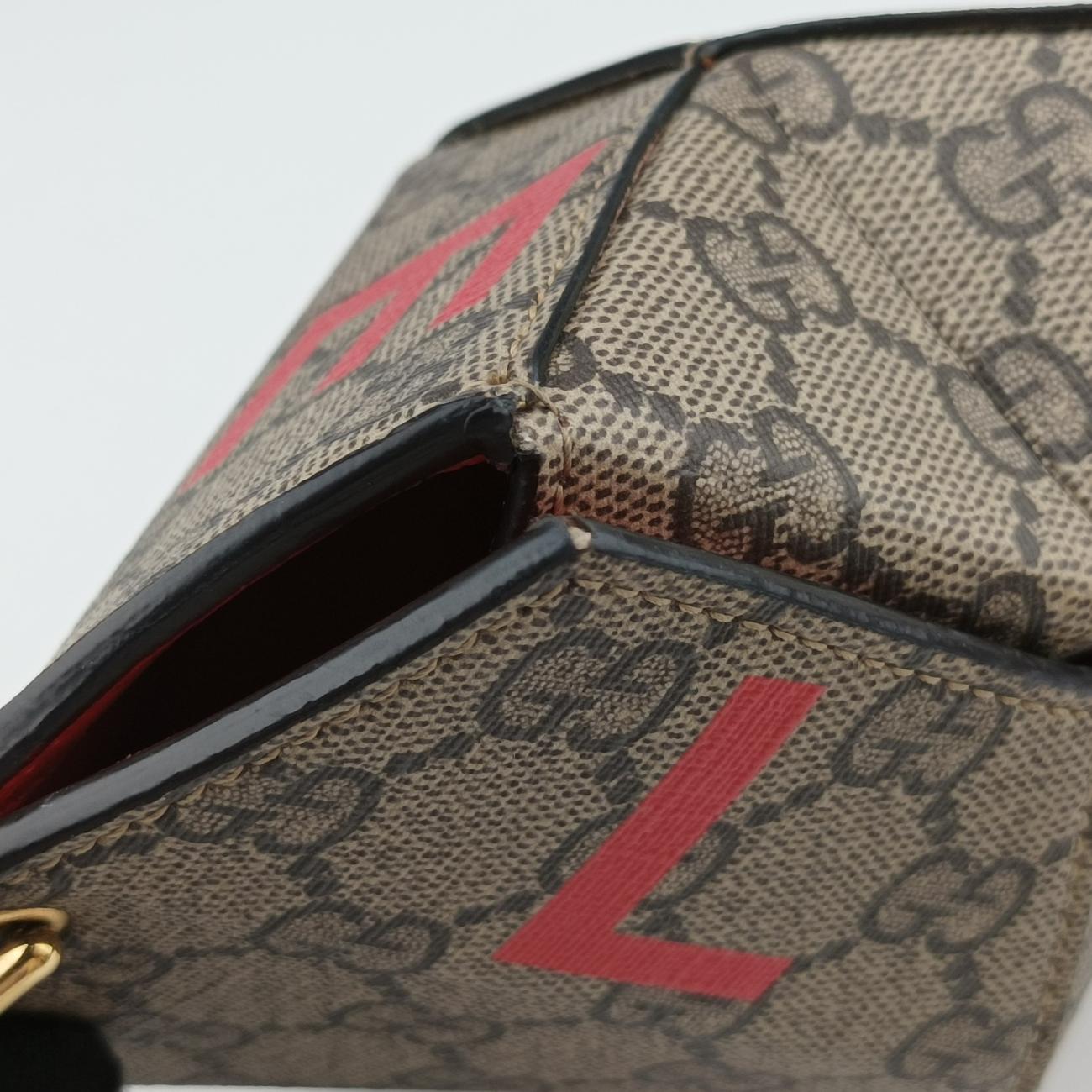 heart Brown×Red PVC coated canvas 678131 G036832647ハート ブラウン×レッド PVCコーティングキャンバス 678131 G036832647