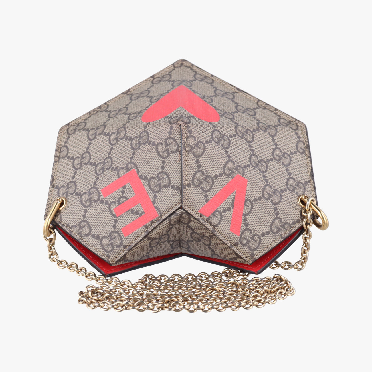 heart Brown×Red PVC coated canvas 678131 G036832647ハート ブラウン×レッド PVCコーティングキャンバス 678131 G036832647