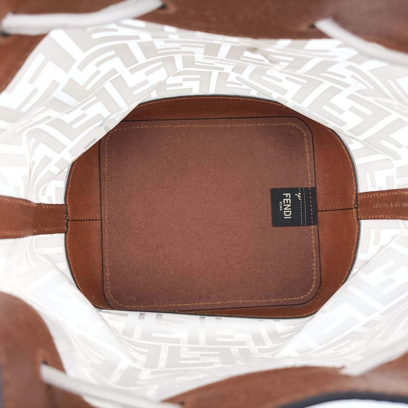 Mon Treso Beige×White×Multicolour PVC Coated Canvas 8BT298 8BT298-A7QO-1980501モントレゾール ベージュ×ホワイト×マルチカラー PVCコーティングキャンバス 8BT298 8BT298-A7QO-1980501