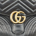 GG Marmont Black Leather 498100 A025542491GGマーモント ブラック レザー 498100 A025542491