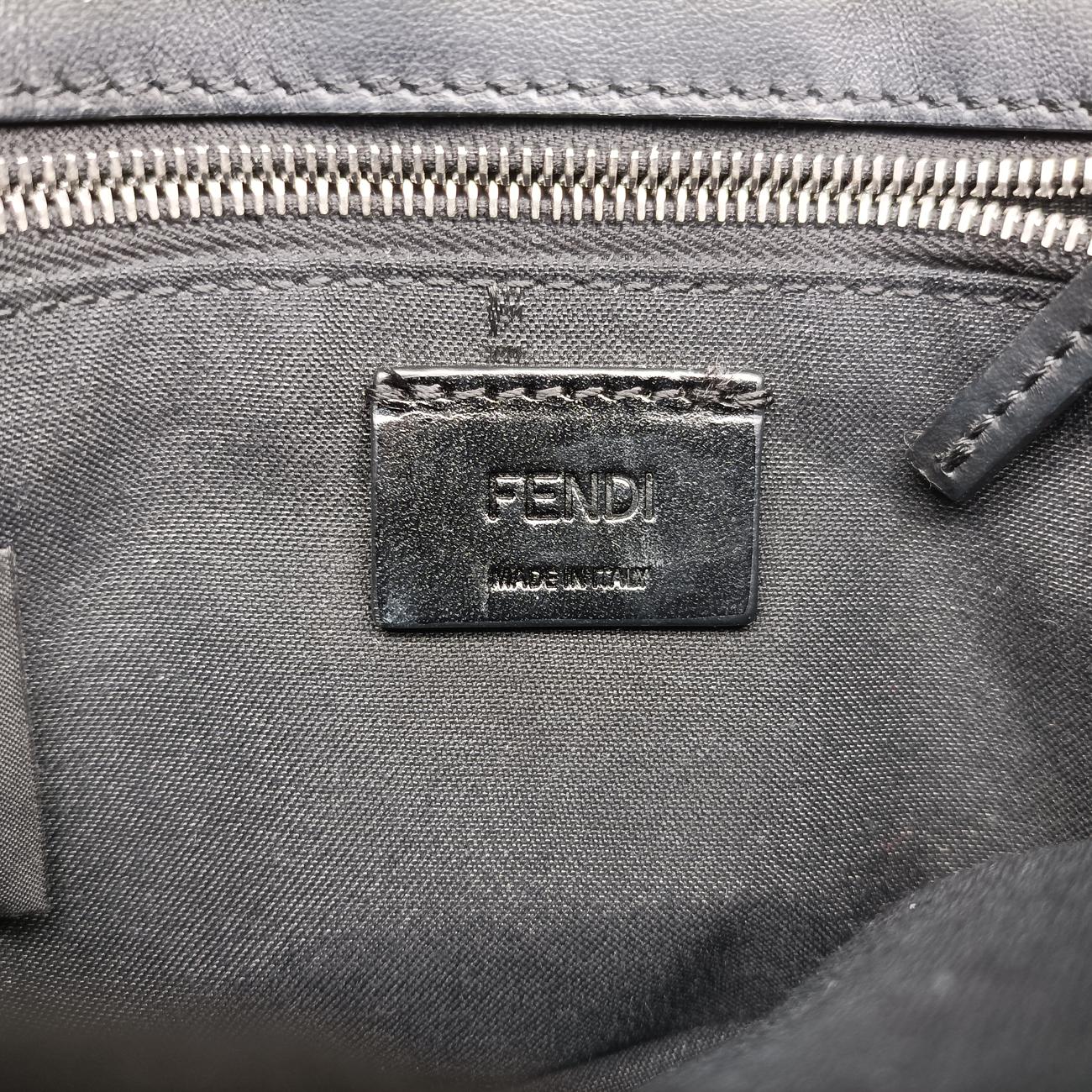 FF Logo Baguette slim Brown×white canvas 7M0295 7M0295 AB50 208-0397バゲット スリム ブラウン×ホワイト キャンバス 7M0295 7M0295 AB50 208-0397