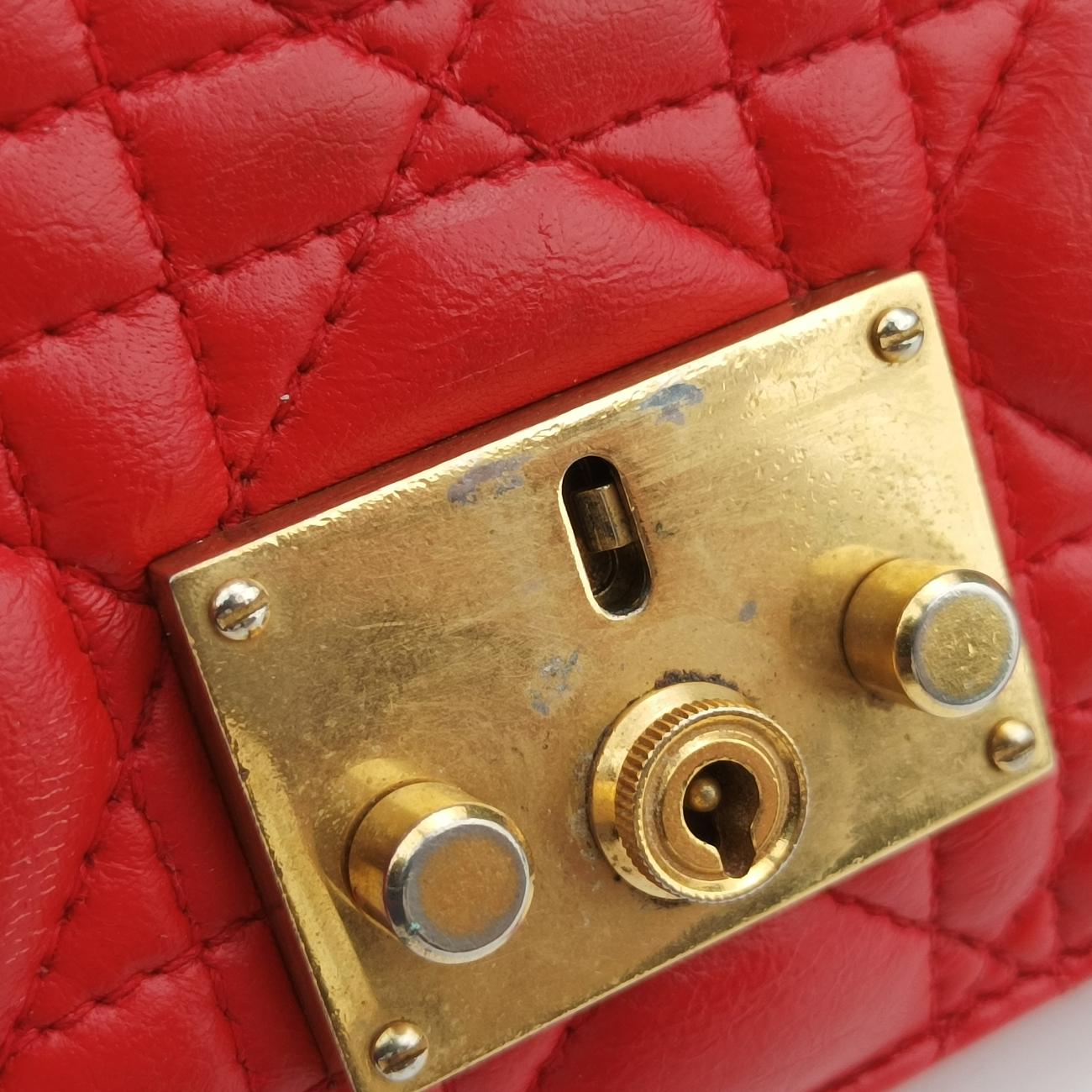 Dioraddict Red lambskin 09-BO-0118ディオールアディクト レッド ラムスキン 09-BO-0118