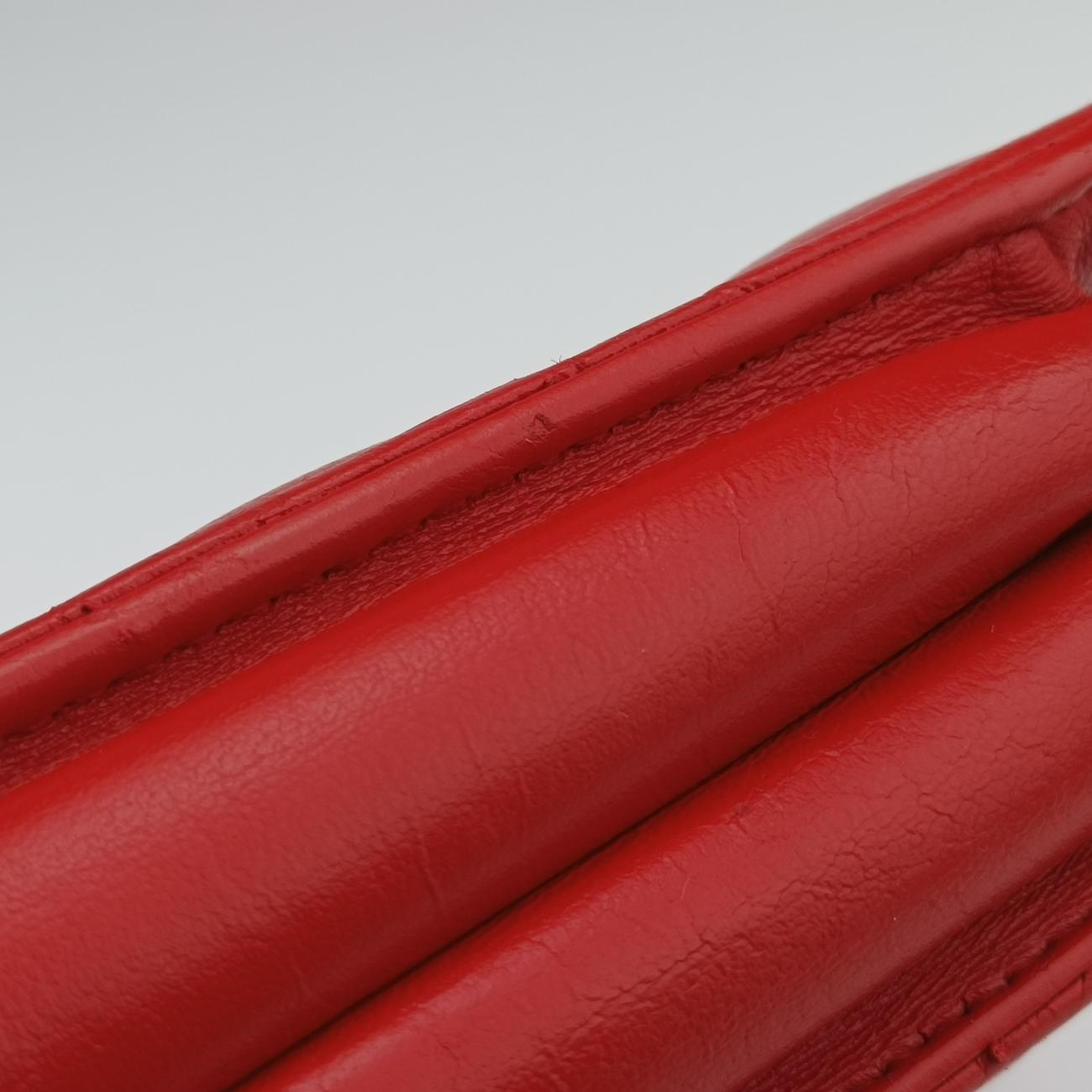 Dioraddict Red lambskin 09-BO-0118ディオールアディクト レッド ラムスキン 09-BO-0118