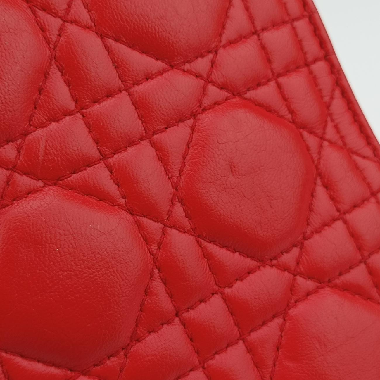 Dioraddict Red lambskin 09-BO-0118ディオールアディクト レッド ラムスキン 09-BO-0118