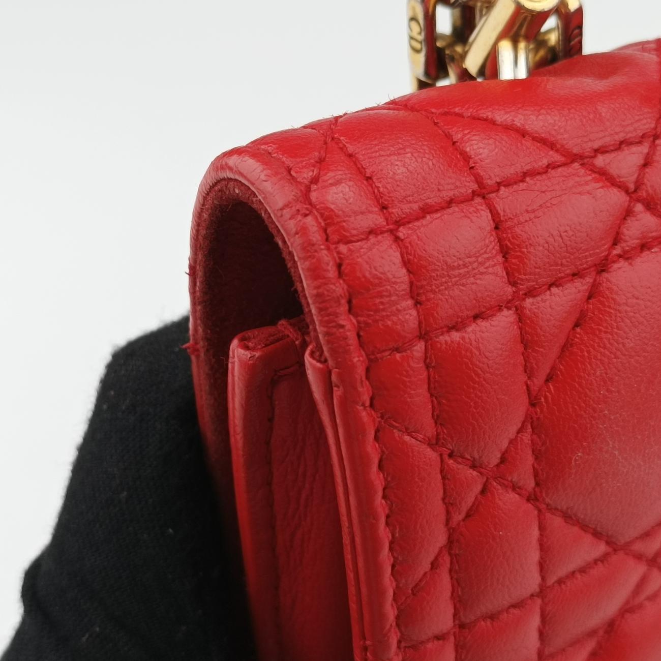 Dioraddict Red lambskin 09-BO-0118ディオールアディクト レッド ラムスキン 09-BO-0118