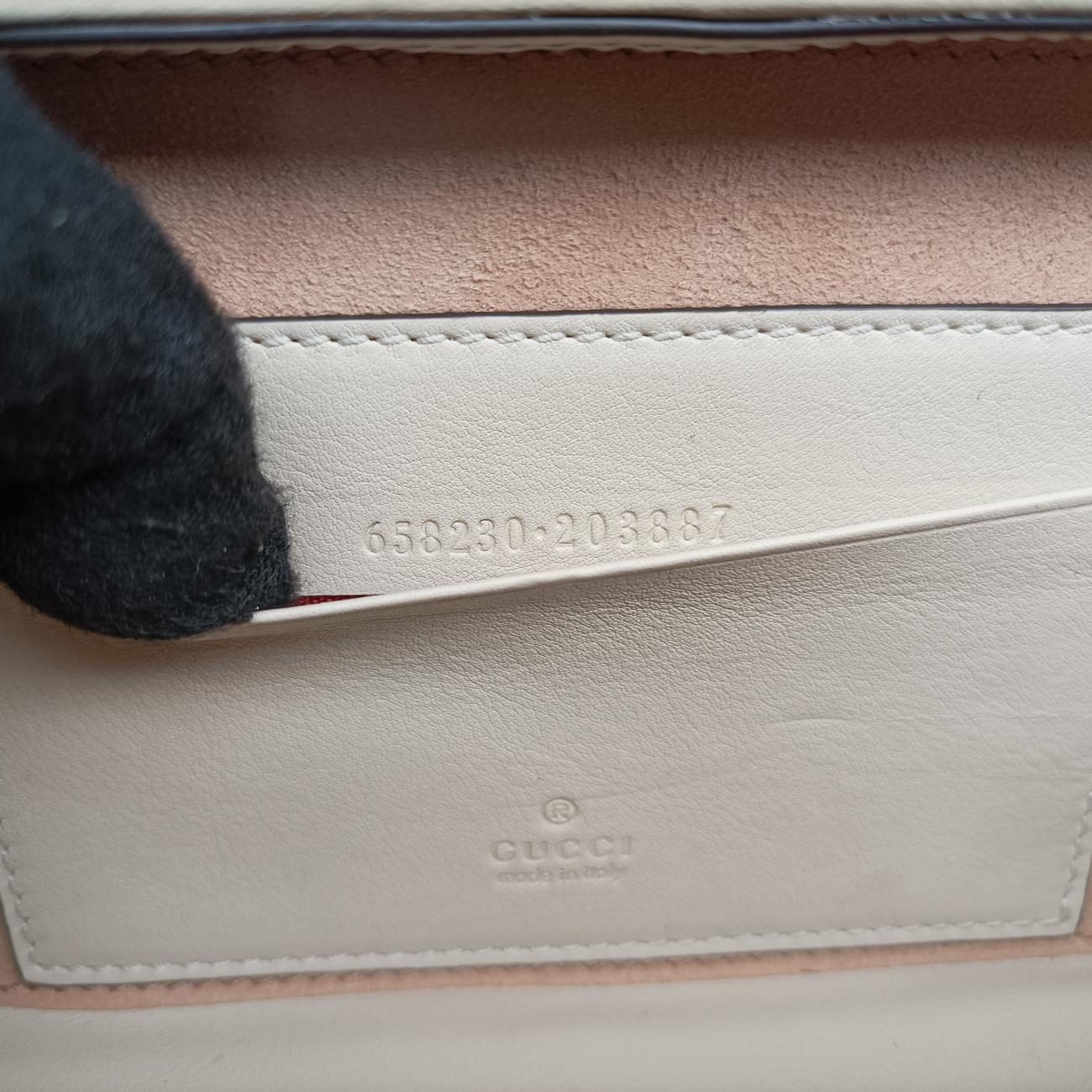 Interlocking G White×red Leather 658230 インターロッキングG ホワイト×レッド レザー 658230 