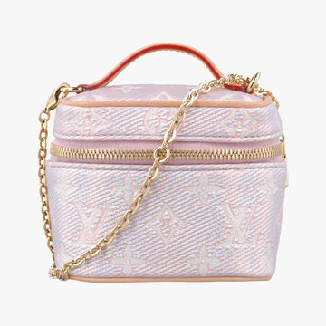 Micro Vanity Pink MONOGRAM JACQUARD DENIM M82527 ICチップマイクロ バニティ ピンク モノグラム ジャカード デニム M82527 ICチップ