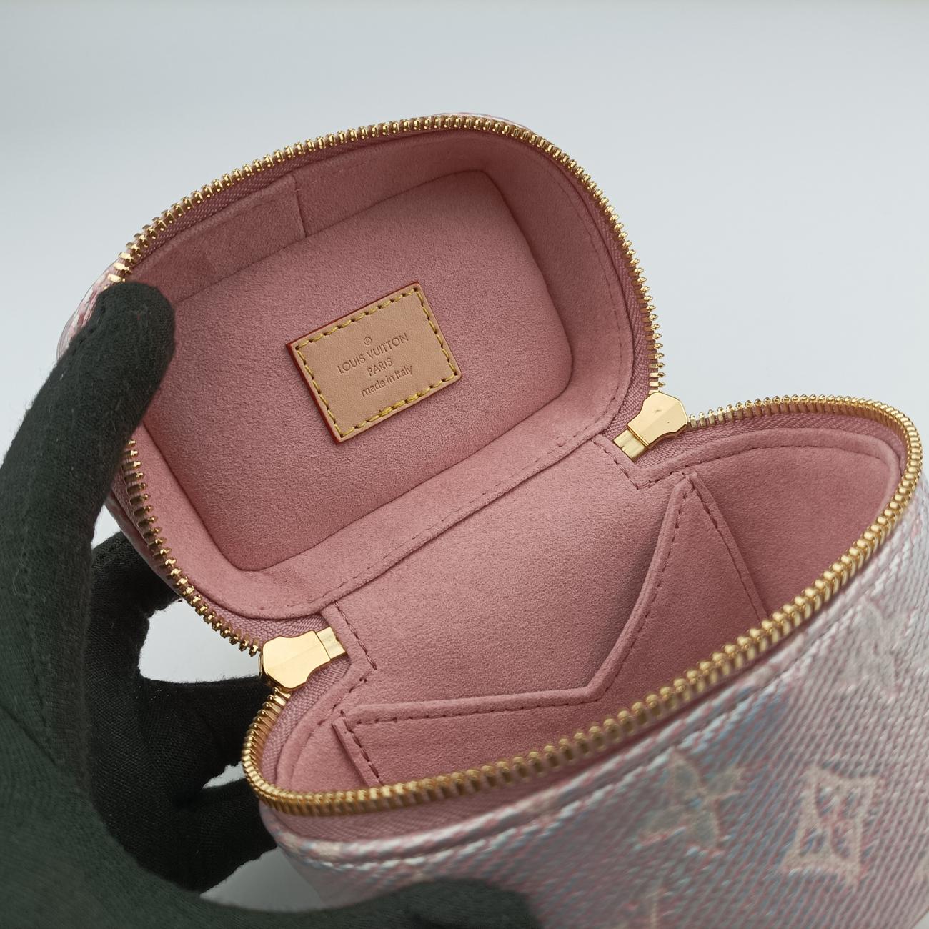 Micro Vanity Pink MONOGRAM JACQUARD DENIM M82527 ICチップマイクロ バニティ ピンク モノグラム ジャカード デニム M82527 ICチップ