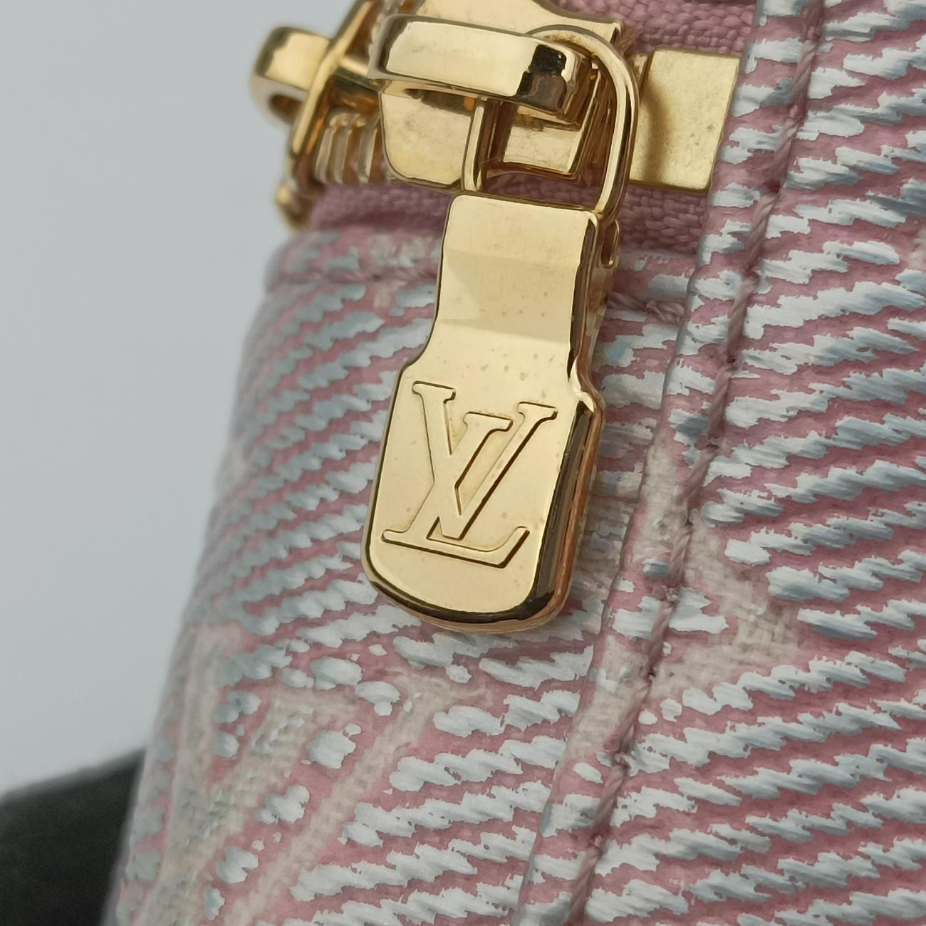 Micro Vanity Pink MONOGRAM JACQUARD DENIM M82527 ICチップマイクロ バニティ ピンク モノグラム ジャカード デニム M82527 ICチップ