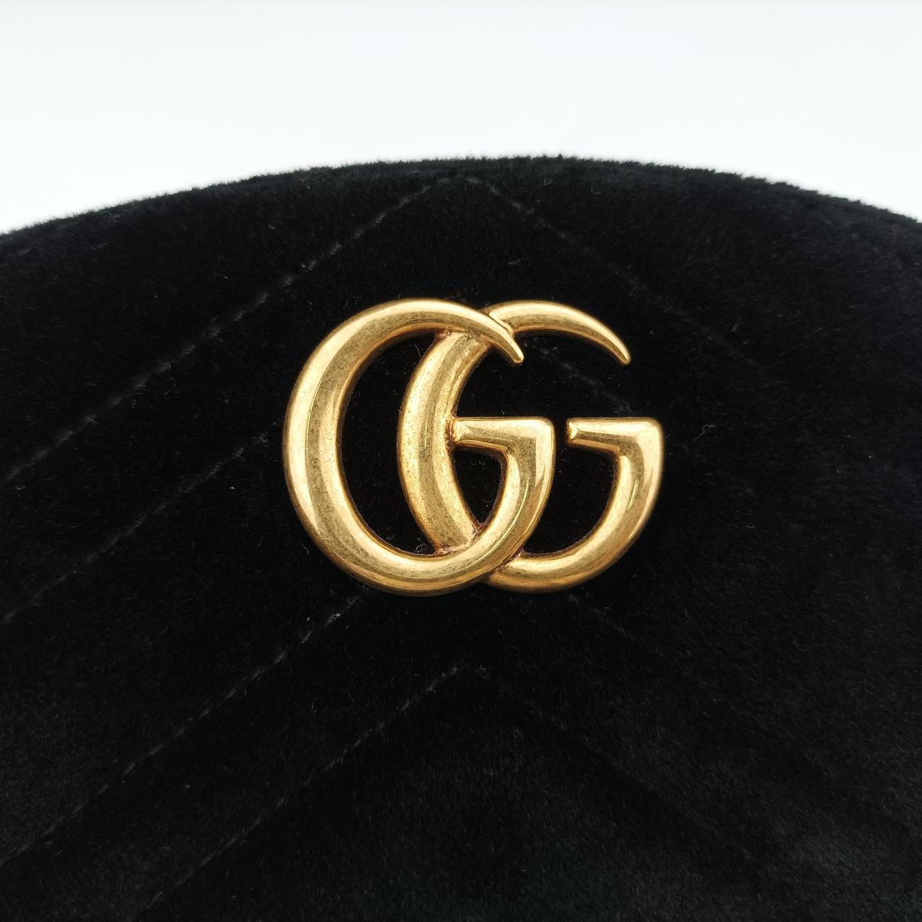 GG Marmont Black velour 476434 E022255495GGマーモント ブラック ベロア 476434 E022255495